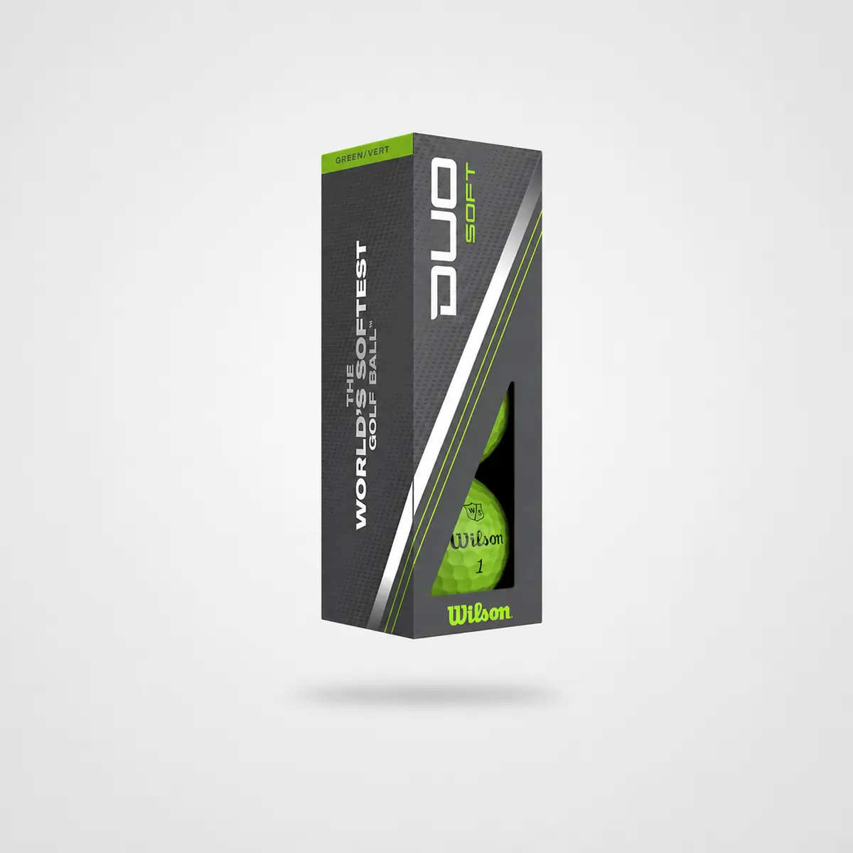 wilson-duo-soft-green-3-pack Wilson Duo Soft Grønne – 3 golfbolde - Billede 1